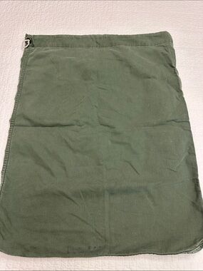 USGI Laundry Bag Olive Green Drawstring Cotton Gear Bag Natural Fiber